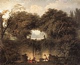 Jean-honore Fragonard Famous Paintings - Le petit parc